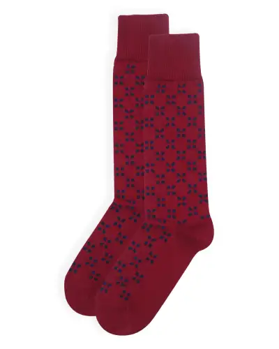 Men PEPER HAROW Cambridge Mens Socks - Burgundy £16.00