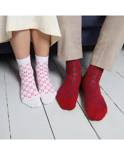 Men PEPER HAROW Cambridge Mens Socks - Burgundy £16.00