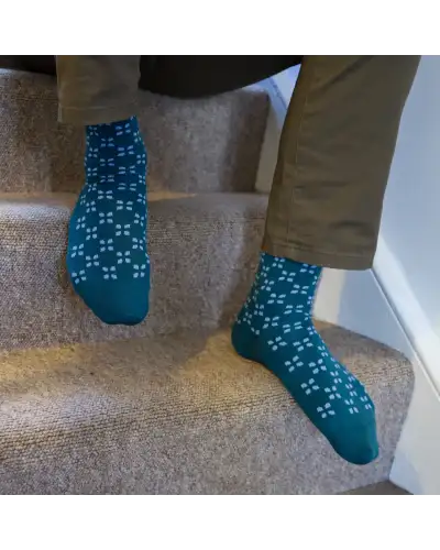 Men PEPER HAROW Cambridge Mens Socks - Teal £16.00