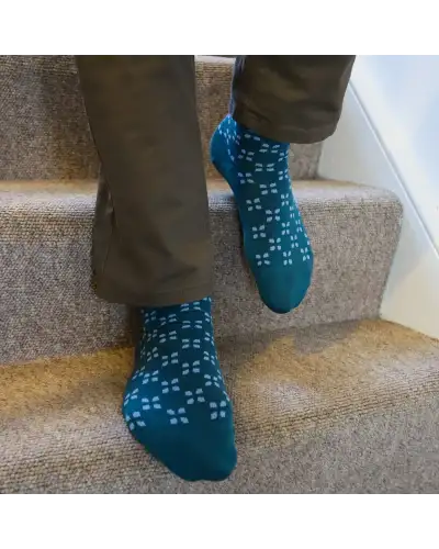 Men PEPER HAROW Cambridge Mens Socks - Teal £16.00
