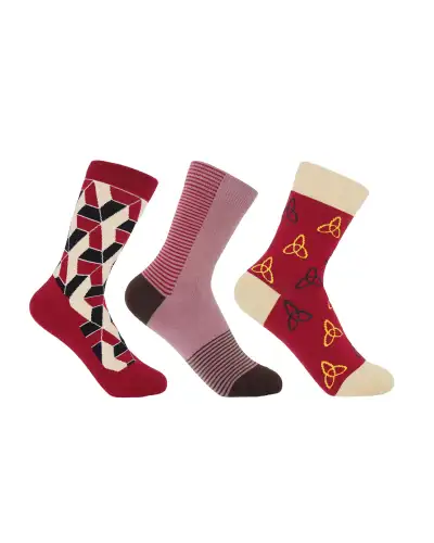 Women PEPER HAROW Womens Socks Bundle - Burgundy £38.00