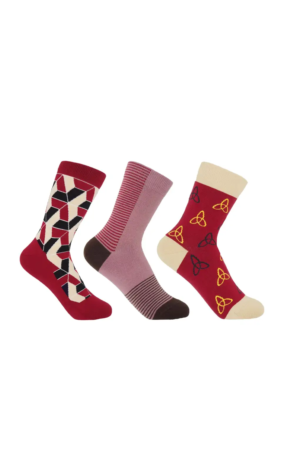 Women PEPER HAROW Womens Socks Bundle - Burgundy £38.00