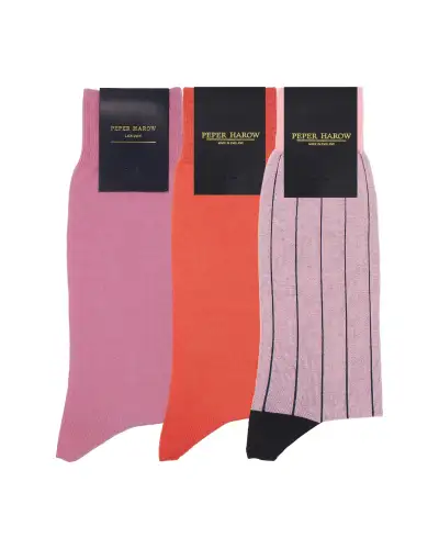 Men PEPER HAROW Mens Socks Bundle - Light Pink £44.00