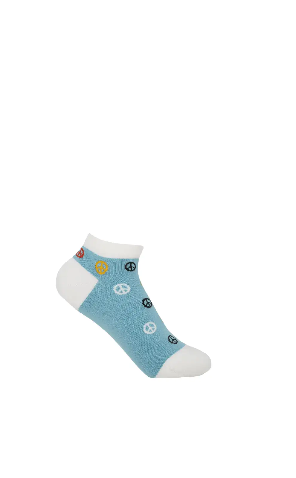 Women PEPER HAROW Peace Womens Trainer Socks - Blue £11.00