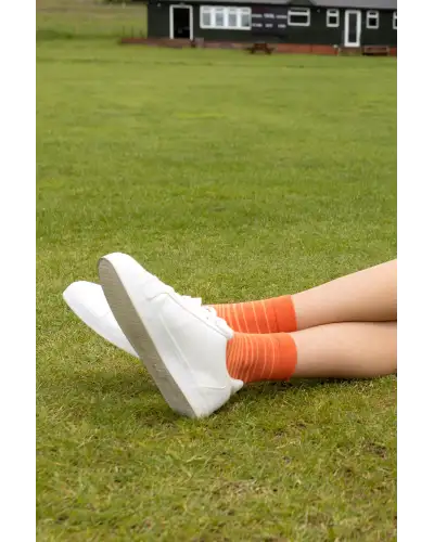 Women PEPER HAROW Retro Stripe Womens Socks - Orange £15.00