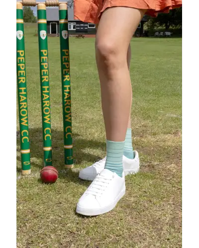 Women PEPER HAROW Retro Stripe Womens Socks - Green £15.00