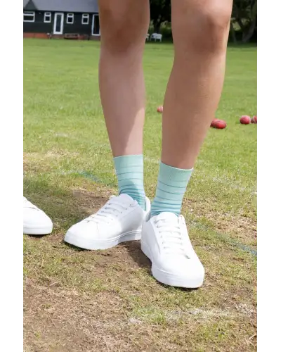 Women PEPER HAROW Retro Stripe Womens Socks - Green £15.00