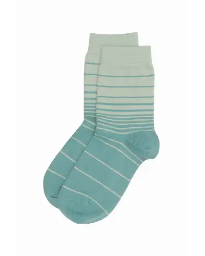 Women PEPER HAROW Retro Stripe Womens Socks - Green £15.00