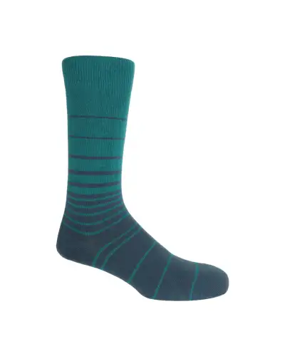 Men PEPER HAROW Retro Stripe Mens Socks - Green £16.00