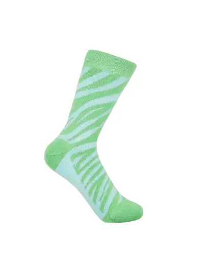 Women PEPER HAROW Zebra Womens Socks - Green £15.00