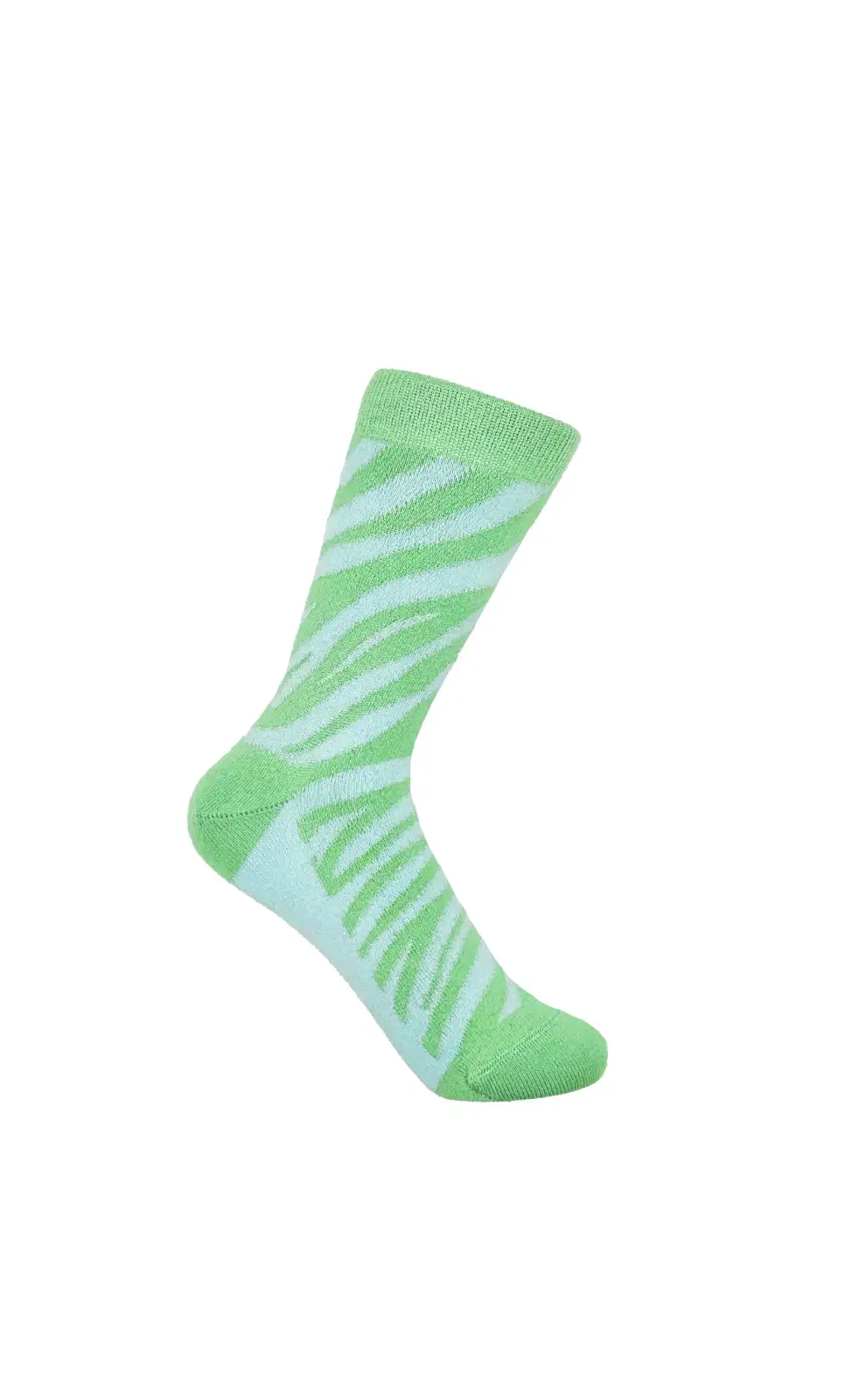 Women PEPER HAROW Zebra Womens Socks - Green £15.00
