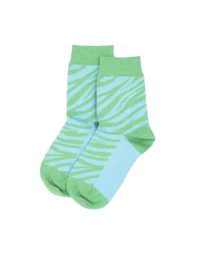 Women PEPER HAROW Zebra Womens Socks - Green £15.00