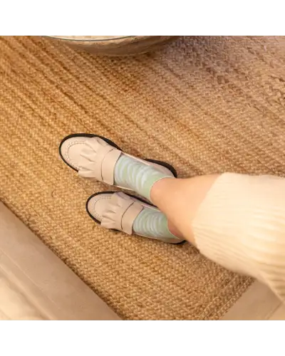 Women PEPER HAROW Zebra Womens Socks - Green £15.00