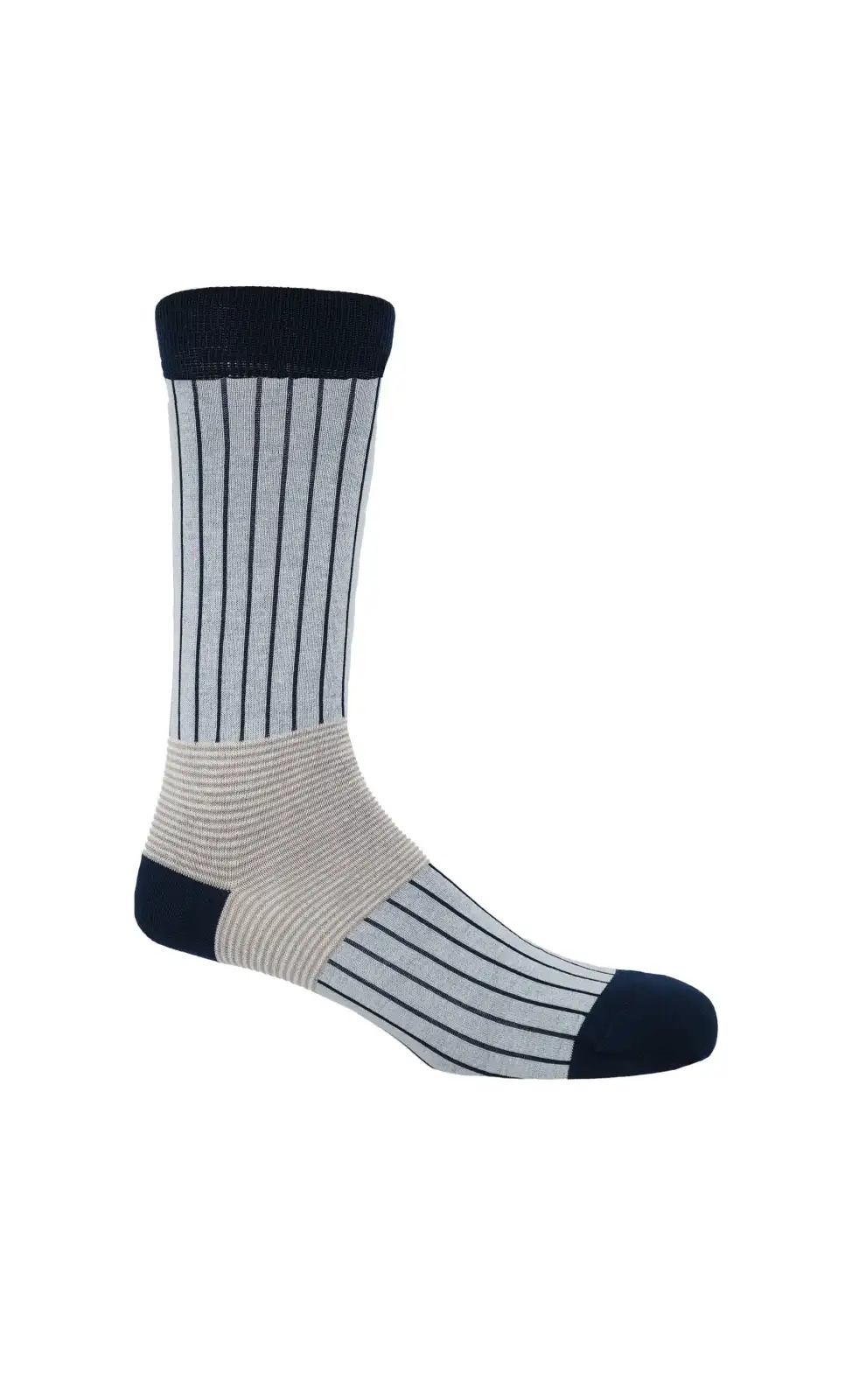 Men PEPER HAROW Oxford Stripe Mens Socks - Blue £16.00