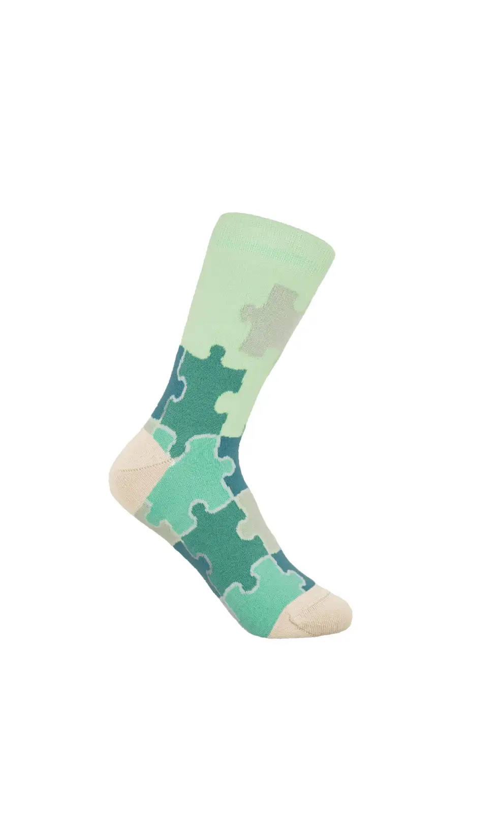 Women PEPER HAROW Jigsaw Womens Socks - Green £15.00