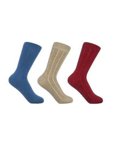 Women PEPER HAROW Cashmere Womens Socks Bundle - Blue Beige Red £49.00