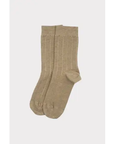 Women PEPER HAROW Indulgent Cashmere Womens Socks - Beige £18.00