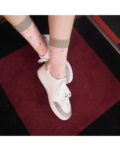 Women PEPER HAROW Trilateral Womens Socks - Pink £13.00