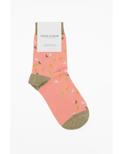 Women PEPER HAROW Trilateral Womens Socks - Pink £13.00