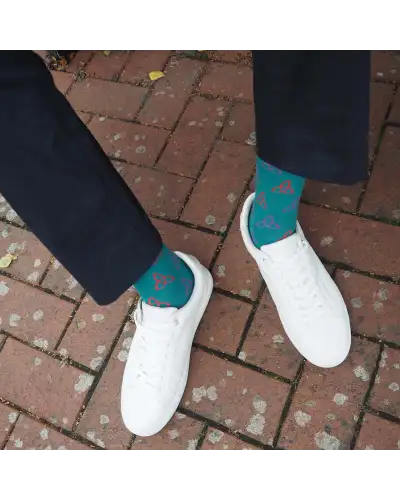 Men PEPER HAROW Tri Mens Socks - Teal £16.00