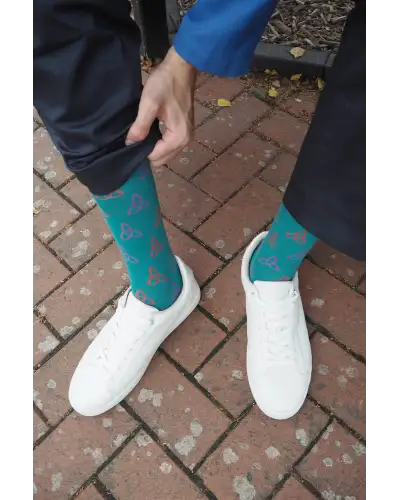 Men PEPER HAROW Tri Mens Socks - Teal £16.00