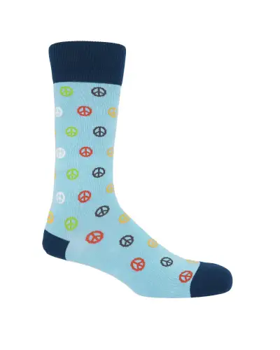 Men PEPER HAROW Peace Mens Socks - Light Blue £16.00