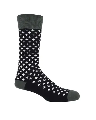 Men PEPER HAROW Crosslet Mens Socks - Black £16.00