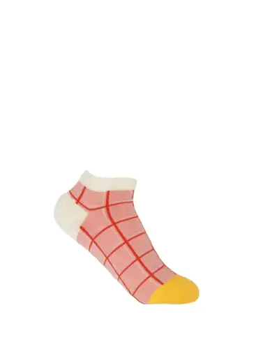 Women PEPER HAROW Womens Trainer Sock Bundle - Zigzag Grid Delicate £25.00