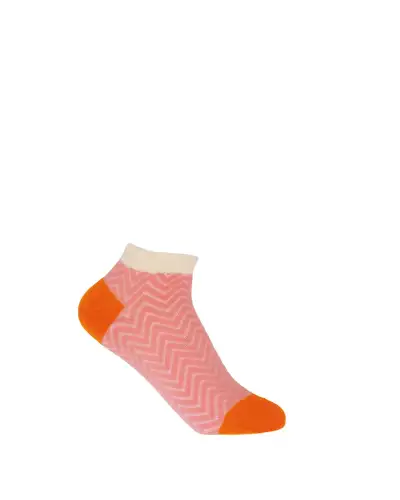 Women PEPER HAROW Womens Trainer Sock Bundle - Zigzag Grid Delicate £25.00