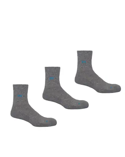 Men PEPER HAROW 3 Pack Essential Quarter Mens Sport Socks - Grey £27.00