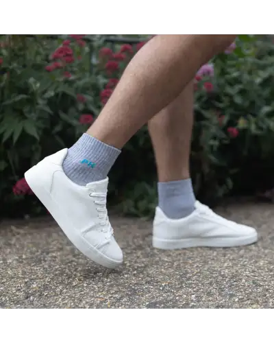 Men PEPER HAROW 3 Pack Essential Quarter Mens Sport Socks - Grey £27.00