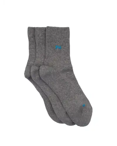 Men PEPER HAROW 3 Pack Essential Quarter Mens Sport Socks - Grey £27.00