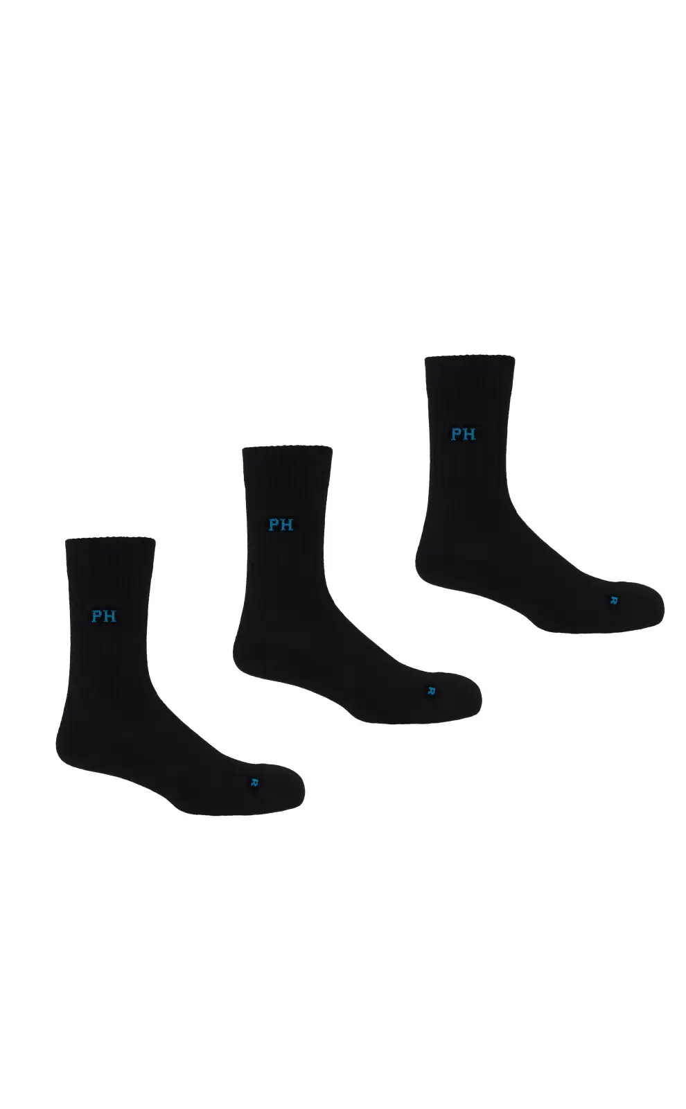 Men PEPER HAROW 3 Pack Essential Mens Sport Socks - Black £30.00