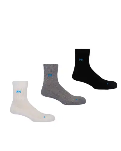 Men PEPER HAROW 3 Pack Essential Quarter Mens Sport Socks - Mixed £27.00