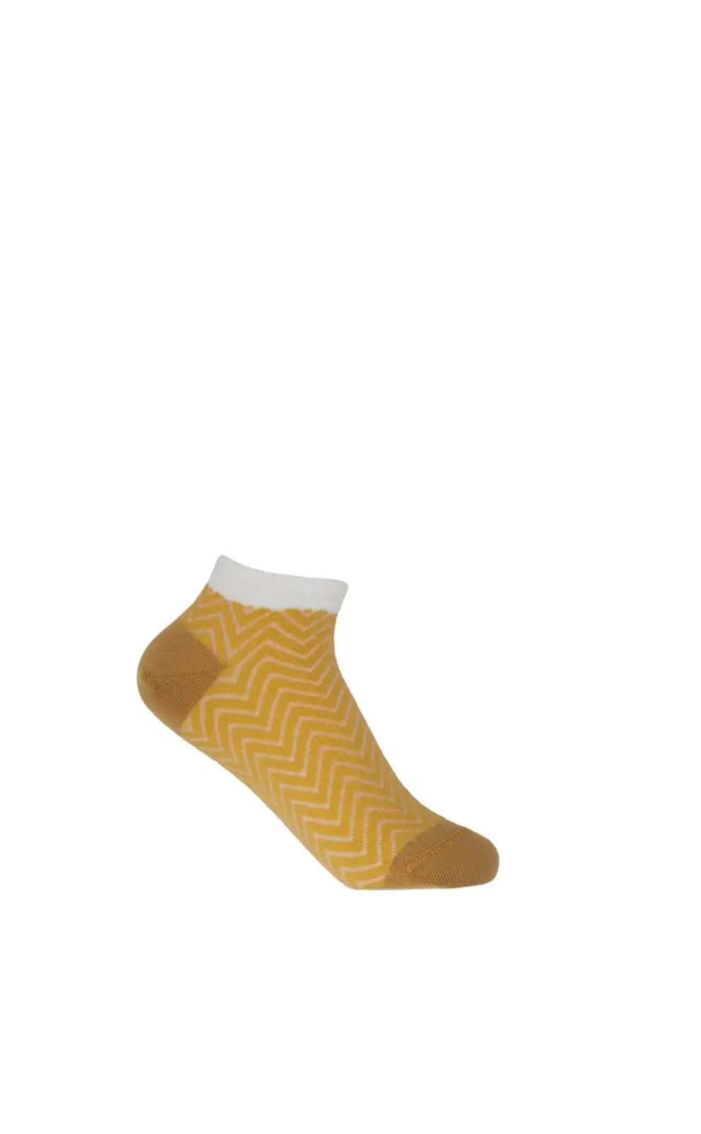 Women PEPER HAROW Zigzag Womens Trainer Socks - Yellow £11.00