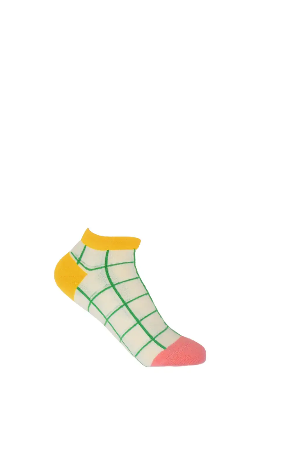 Women PEPER HAROW Grid Womens Trainer Socks - Cream-PH-7976688287918 £11.00