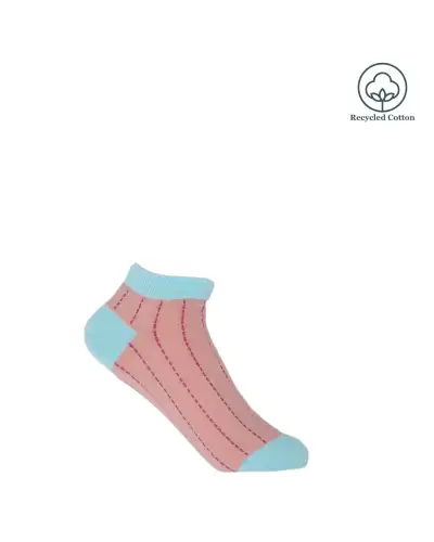 Women PEPER HAROW Dash Womens Trainer Socks - Pink £11.00