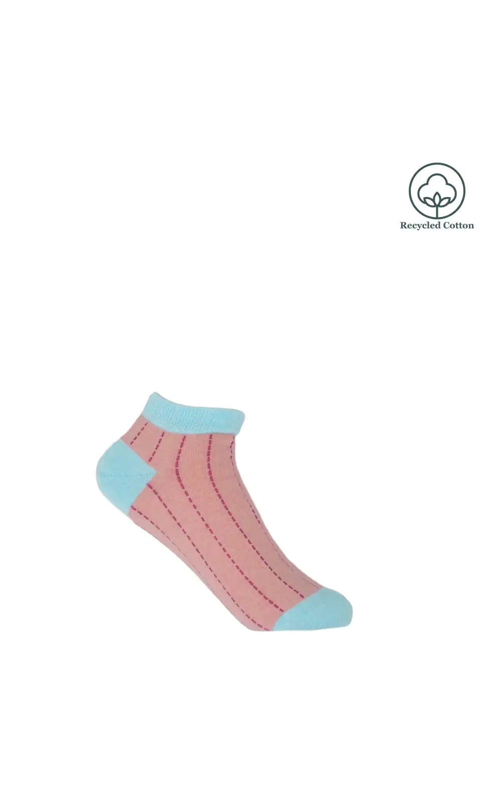 Women PEPER HAROW Dash Womens Trainer Socks - Pink £11.00