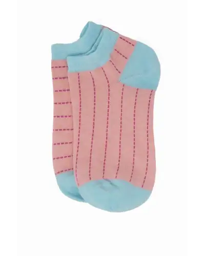 Women PEPER HAROW Dash Womens Trainer Socks - Pink £11.00