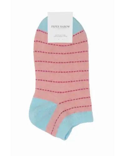 Women PEPER HAROW Dash Womens Trainer Socks - Pink £11.00
