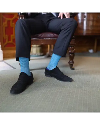 Men PEPER HAROW Lux Taylor Mens Socks - Marine £16.00