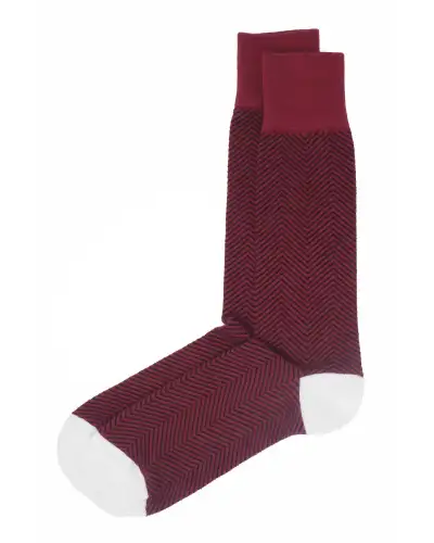 Men PEPER HAROW Lux Taylor Mens Socks - Burgundy £16.00