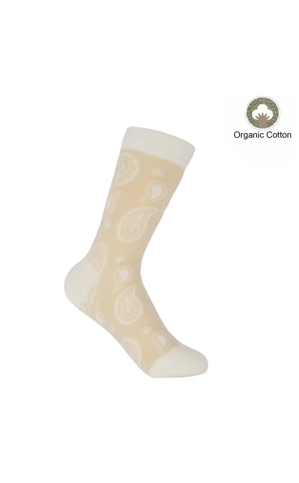 Women PEPER HAROW Paisley Womens Socks - Beige £15.00