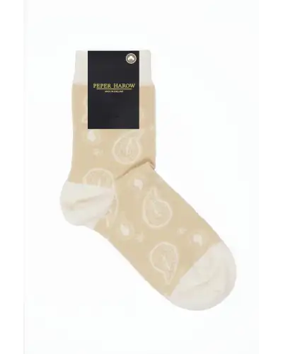 Women PEPER HAROW Paisley Womens Socks - Beige £15.00