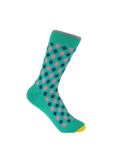 Women PEPER HAROW Diamonds Womens Socks - Teal £15.00