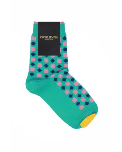 Women PEPER HAROW Diamonds Womens Socks - Teal £15.00