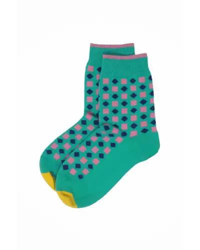 Women PEPER HAROW Diamonds Womens Socks - Teal £15.00