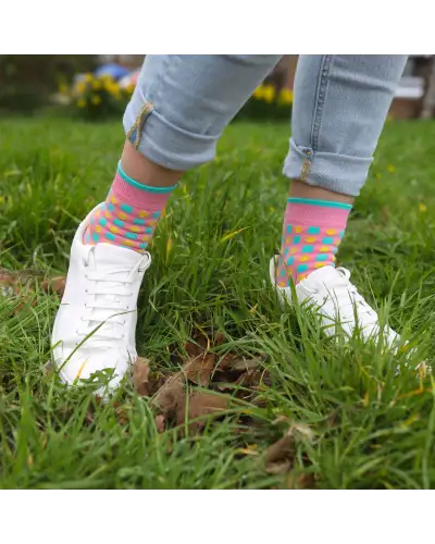Women PEPER HAROW Diamonds Womens Socks - Pink £15.00