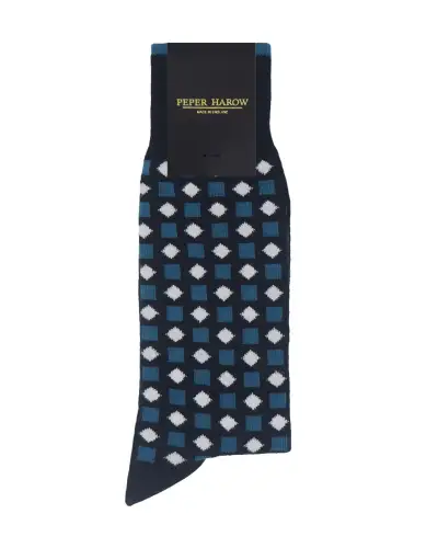 Men PEPER HAROW Diamonds Mens Socks - Navy £16.00