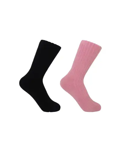Women PEPER HAROW Ribbed Womens Bed Socks Bundle - Pink Black £27.00